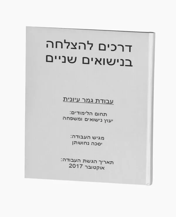 דרכים להצלחה בנישואים שניים