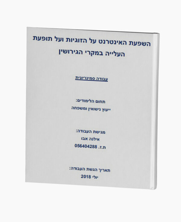 השפעת האינטרנט על תופעת העלייה בגירושין