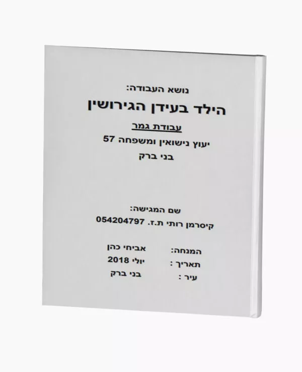 הילד בעידן הגירושין - יעוץ נישואין ומשפחה
