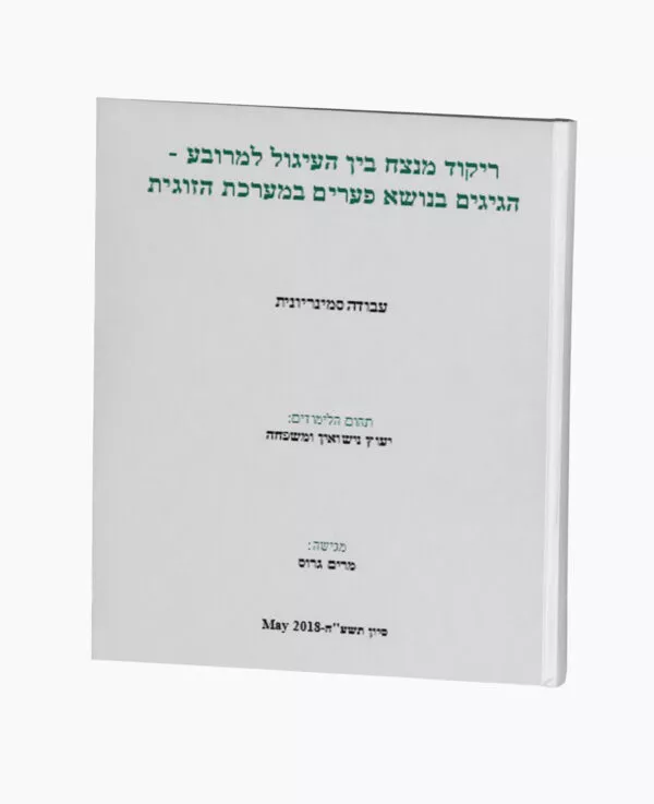 הגיגים בנושא פערים במערכת הזוגית